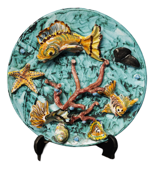 Majolica Sculpture Plate from Vietri, 1960s