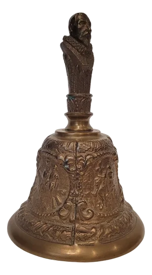 Alfonsino Bronze Bell by Miguel de Cervantes, Spain, 1930s