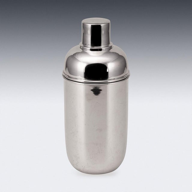 Silver Cocktail Shaker, Naples, Italy, 1960s For Sale - Image 4 of 9