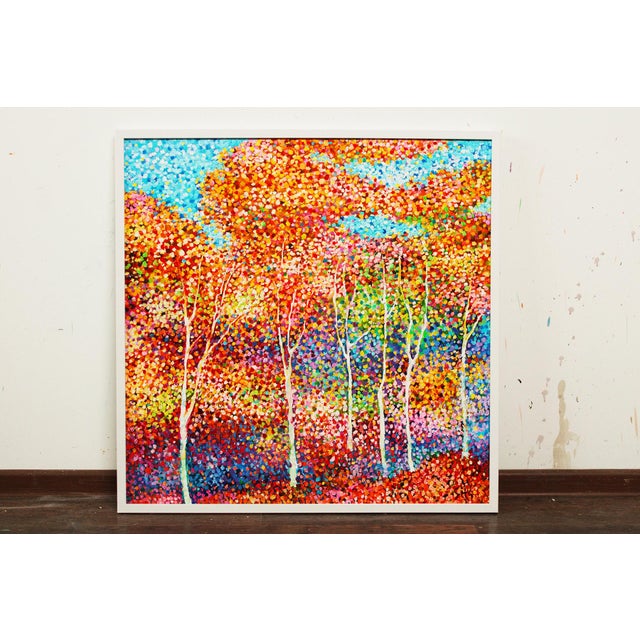 Textile Artist Andrei Sitsko. Autumn Melody. Modern Original Painting. For Sale - Image 7 of 10