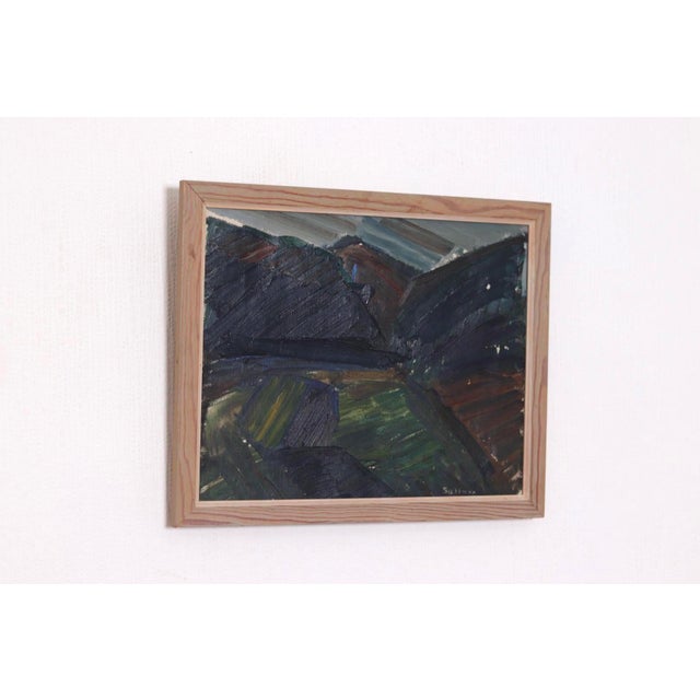 Georg Suttner, Mountains, 1950s, Oil on Canvas, Framed For Sale - Image 6 of 16