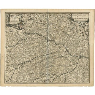Antique Map of Bavaria by N. Visscher, 1700 For Sale