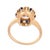 19th Century Victorian Gia 1.15 Carat Old Mine Cut Diamond Sapphire 14k Gold Cluster Ring, Size 5 For Sale In Los Angeles - Image 6 of 8