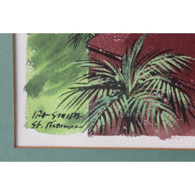 Charlotte Amalie, St. Thomas Watercolor by Ira Smith 1959 For Sale - Image 9 of 17