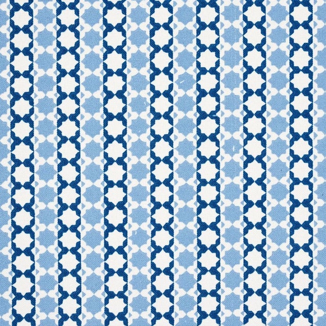 Schumacher Sample - Schumacher x Mark D. Sikes Posy Indoor/Outdoor Fabric in Indigo For Sale - Image 4 of 4