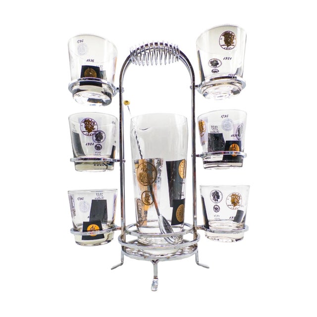 Nine piece cocktail set from Cera is perfect for any occasion. The set includes six glasses and a cocktail mixer with...