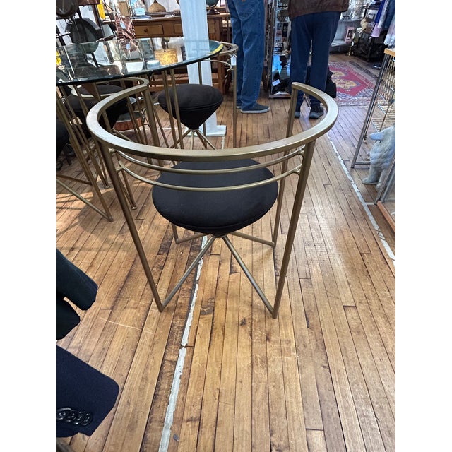 Mid-Century Modern Minson Midcentury Modern Round Table and 4 Chairs For Sale - Image 3 of 13