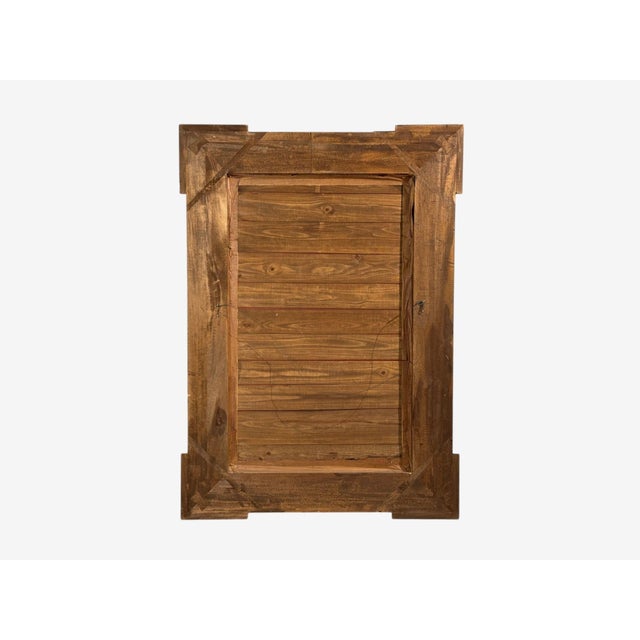 Wood Baroque, Monumental Dutch Ripple Frame Wall Mirror, Ebonized Wood, 19th C. For Sale - Image 7 of 8