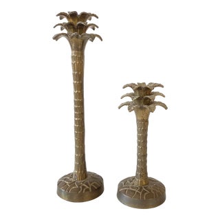 Vintage Brass Pineapple Candle Holders - a Pair For Sale