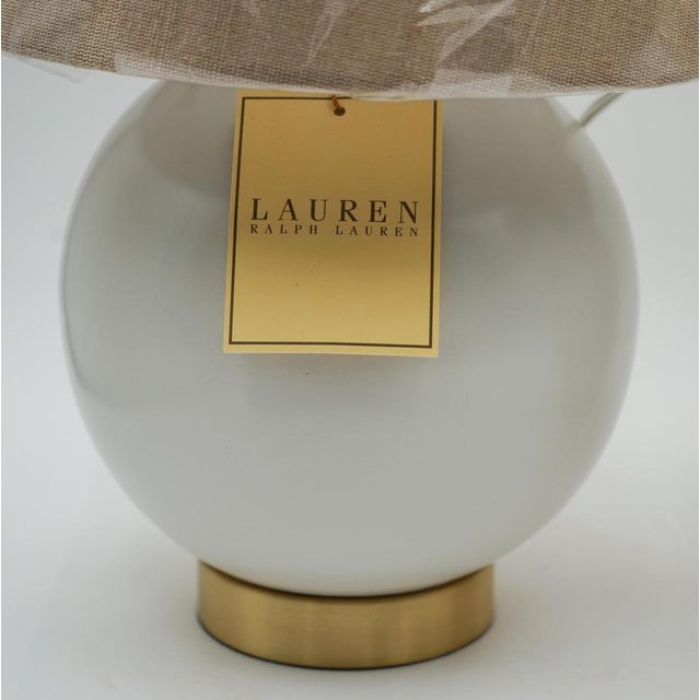 White Ceramic Table Lamps from Ralph Lauren, Set of 2 For Sale - Image 4 of 8