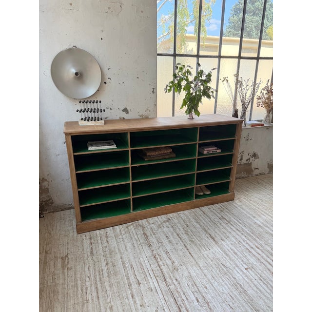 Oak Cabinet with Compartments and Shelves, 1900s For Sale - Image 3 of 18