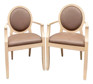 Modern Art Deco William Switzer Joseph Hoffman Armchair Chairs - A Pair