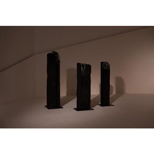 Contemporary Pablo Zuriarrain, Clouds of Smoke, 2023, Mixed Media, Set of 3 For Sale - Image 3 of 3