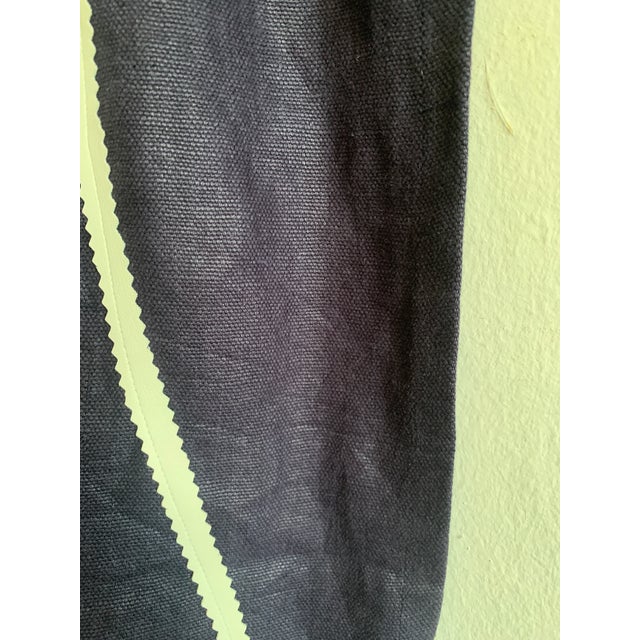 Tied Ribbons on Heavy Linen Panel For Sale In New York - Image 6 of 12