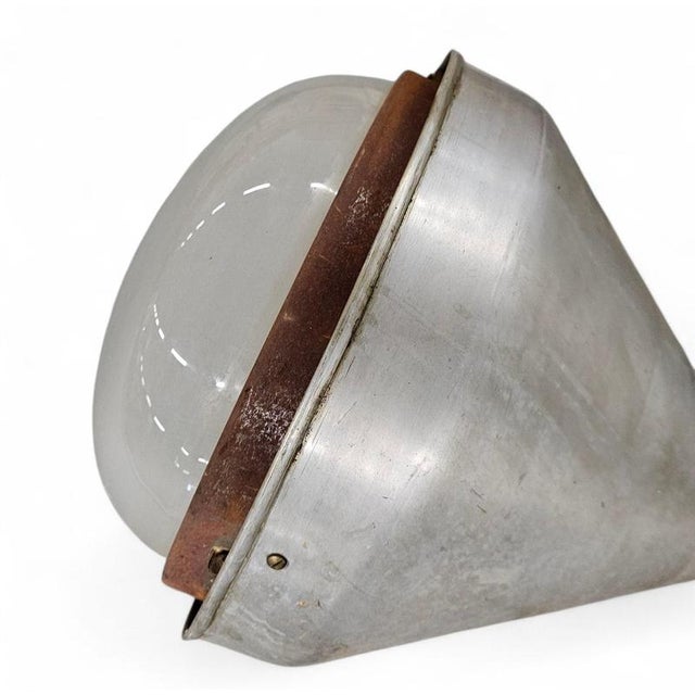 Large Industrial Aluminum Hanging Lamp, 1970s For Sale - Image 9 of 14