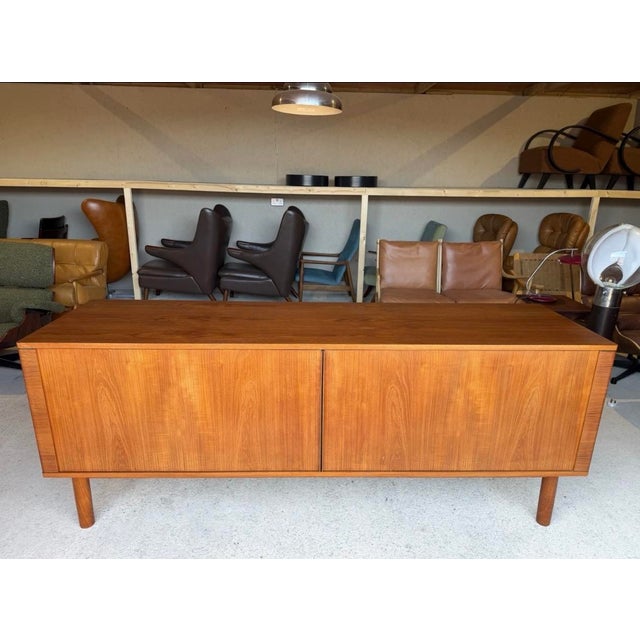Mid-Century Danish Teak Sideboard with Tambour Doors from Hornslet Møbelfabrik For Sale - Image 5 of 18