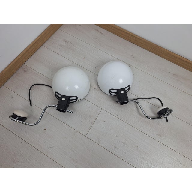 Mid-Century Modern Chrome Wall Lamps with Iguzzini Joints for Harveiluce, 1960s, Set of 2 For Sale - Image 3 of 7