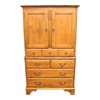 Ethan Allen Country Crossings Maple Linen Press For Sale