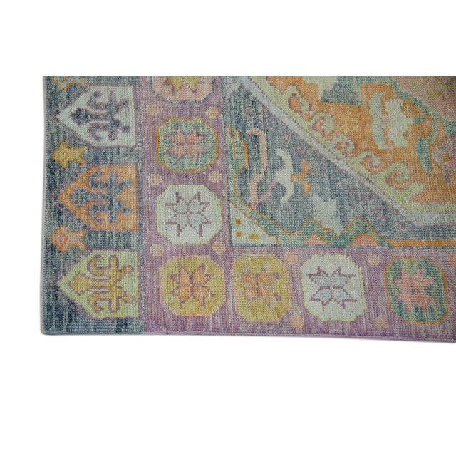Turkish Modern Turkish Oushak Rug 4'1" x 6'1" For Sale - Image 3 of 6