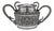 Antique 19th Century Indian Silver Cobra Handled Sugar Bowl, Madras, 1890 For Sale