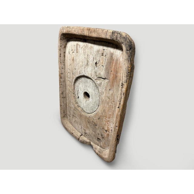 Andrianna Shamaris Century Old Rice Pounder For Sale - Image 16 of 18