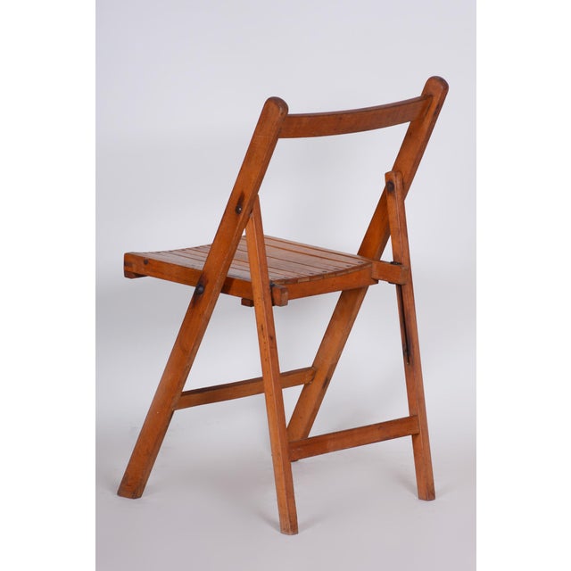 Mid-Century Chair in Beech, Czech, 1950s For Sale - Image 6 of 7