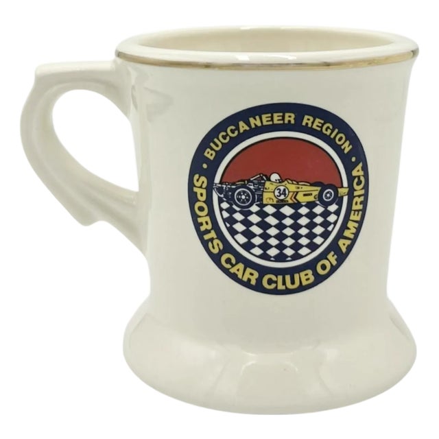 Vintage Sports Car Club of America Buccaneer Region Ceramic Mug For Sale