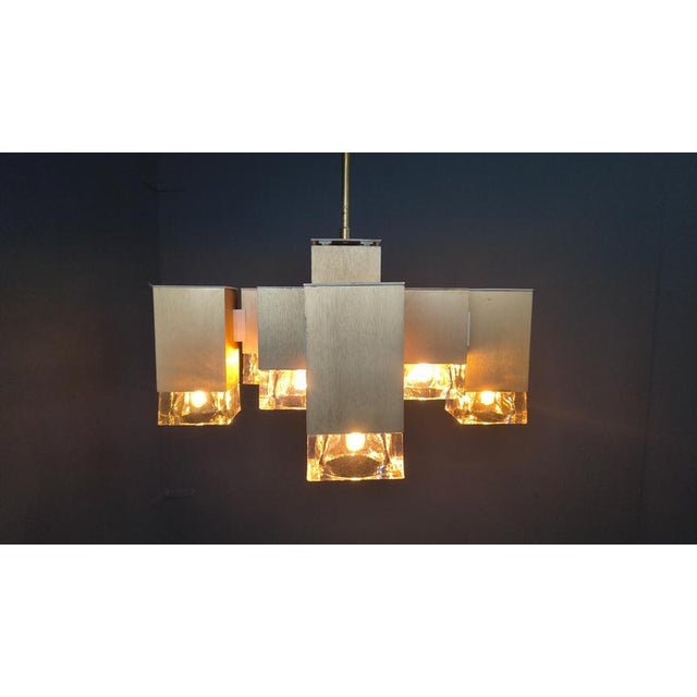 1970s Vintage Cubic Pendant Light by Gaetano Sciolari, 1970s For Sale - Image 5 of 18