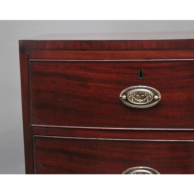 Early 19th Century Antique Mahogany Bowfront Chest, 1800 For Sale - Image 5 of 10