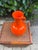 Vintage Atomic Orange Art Pottery Vase by Cherokee Pottery, 1983 For Sale - Image 9 of 11
