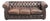 English Style Brown Cowhide Chesterfield 3-Seater Sofa For Sale