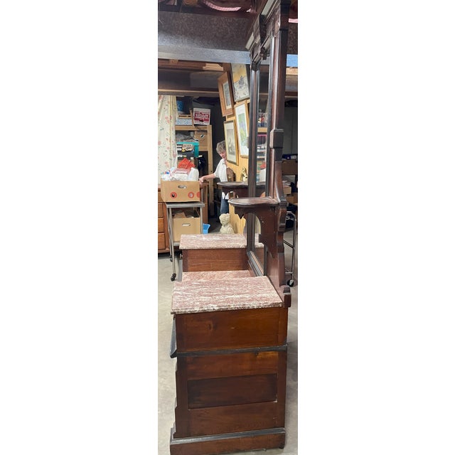 Victorian Large Victorian/ Dresser With Marble Top For Sale - Image 3 of 13