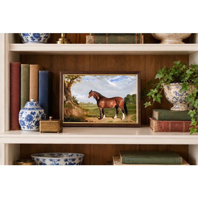 Bunny Williams Home 1820 Vintage Clydesdale Horse Art Print by John Frederick Herring - 12" X 8" For Sale - Image 4 of 8