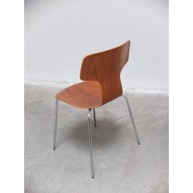 Brown Hammer Chair by Arne Jacobsen for Fritz Hansen, 1983 For Sale - Image 8 of 13