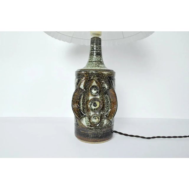 Ceramic Table Lamp with Sculpturel Abstract Expression from Søholm For Sale - Image 3 of 12