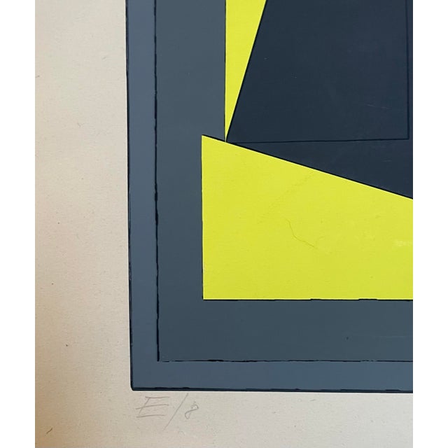 Op Art 1950s Victor Vasarely “Pamir” Limited Edition Signed Pochair For Sale - Image 3 of 10