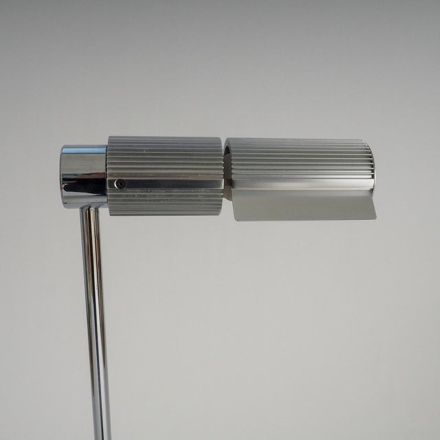 1960s Haloprofil 878HR Floor Lamp in Silver by Viktor Frauenknecht for Swiss Lamps, 1960s For Sale - Image 5 of 16