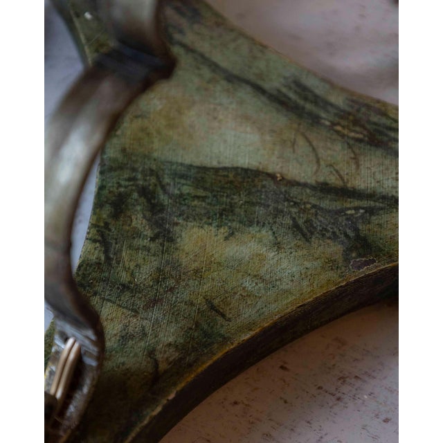 Italian Pair Of Italian Candelabra 20th Century Silver-leaf Wrought Iron Foliate Lamps For Sale - Image 3 of 15
