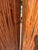 3-Panel Wooden and Pencil-Reed Bamboo Folding Room Divider For Sale - Image 4 of 5