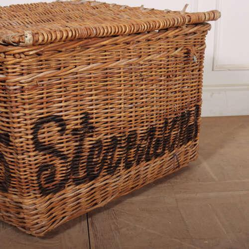 English Wicker Log Basket, 1890s For Sale - Image 6 of 10