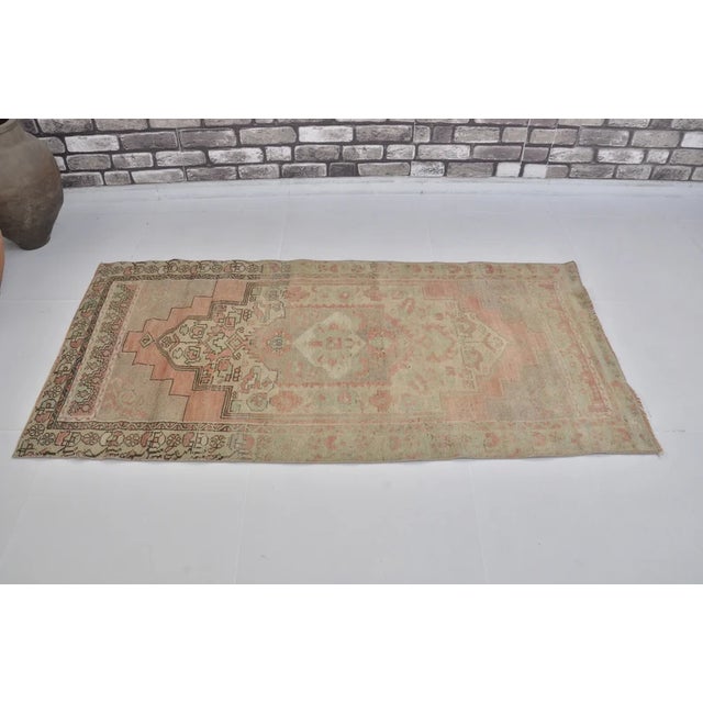 Turkish 1960s Wool Decorative Oushak Carpet For Sale - Image 3 of 10