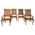 Wood Set of 4 Cane Dining Chairs For Sale - Image 7 of 7
