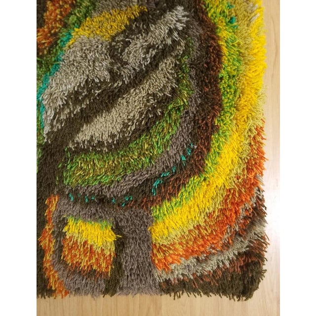 German Wool Wall Tapestry, 1970s For Sale - Image 4 of 6