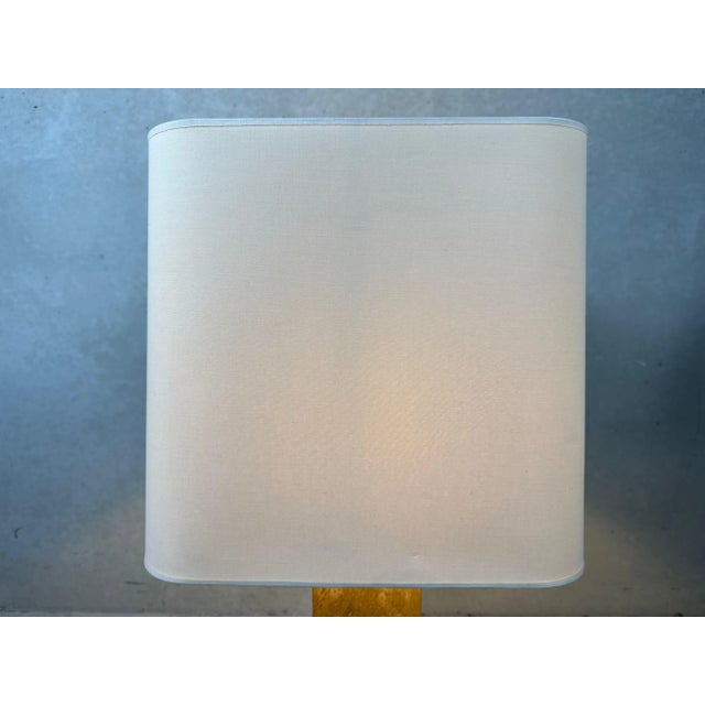 Beige Vintage Travertine Table Lamp, 1970s For Sale - Image 8 of 9