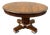 Antique Hand Carved Tiger Oak Pedestal Base Dining Table. For Sale