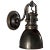 Chapman & Myers for Visual Comfort Signature Yoke Suspended Sconce in Bronze with Bronze Shade For Sale