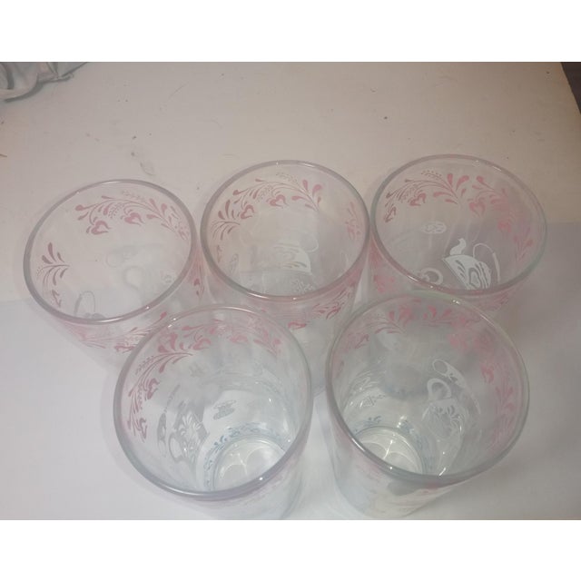 Mid-Century Modern Five 1950's Hazel Atlas Tumblers For Sale - Image 3 of 5