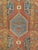 Vintage Persian Heriz Serapi Runner, Hand-Knotted Wool, Geometric Pattern, Terracotta & Navy, 3x16 For Sale - Image 11 of 15
