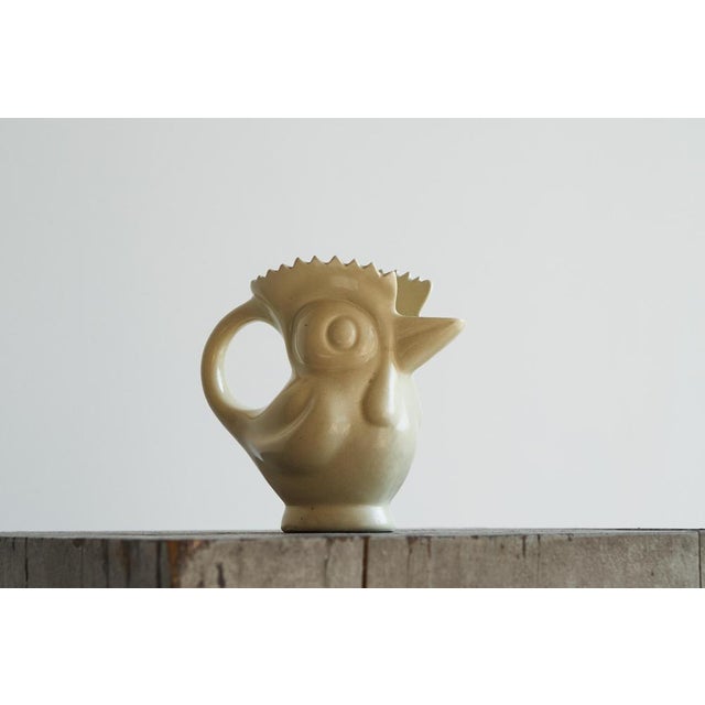 White Art Deco Rooster Jug attributed to Ditmar-Urbach, Former Czechoslovakia, 1930s For Sale - Image 8 of 10