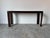 Vintage Macassar Ebony Console Table With Smoked Glass Inset Top by Baker Furniture For Sale - Image 10 of 12